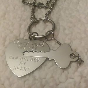 Love key to my heart necklace